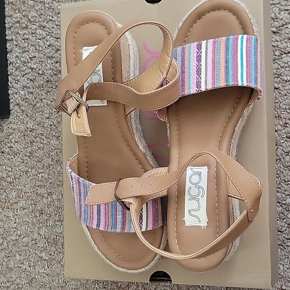 Stitched Sugar Pump Sandals